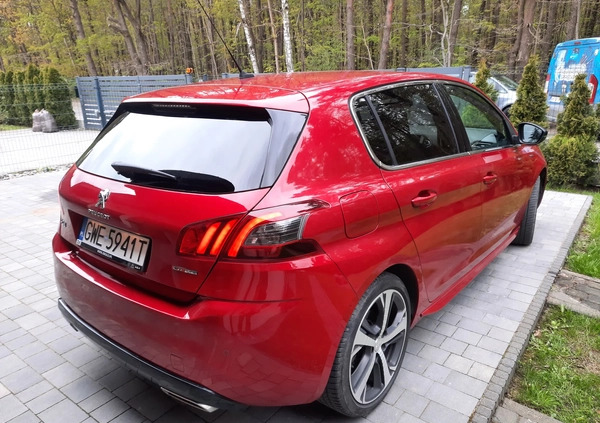 Peugeot 308 cena 59900 przebieg: 93563, rok produkcji 2017 z Wolsztyn małe 67